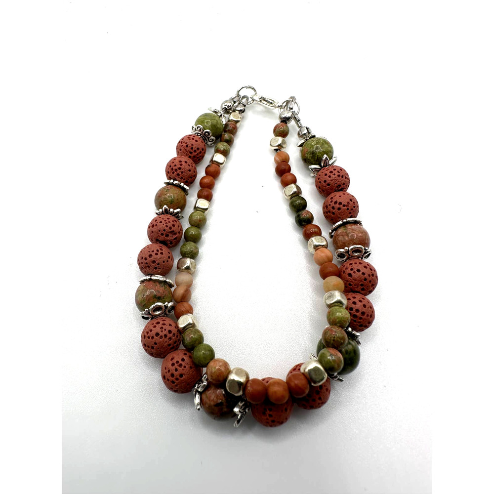 2 strand beaded bracelet